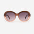 Cambered Round Acetate Unisex Sunglasses 21A8090